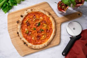 Ooni 14” Bamboo Pizza Peel – Lightweight Smooth Wooden Serving Board - Image 4