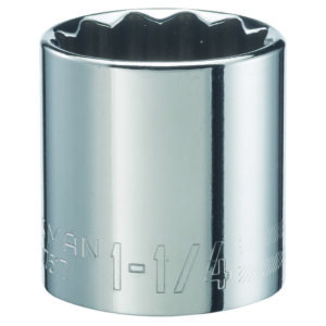 Craftsman 1-1/4 in. X 1/2 in. drive SAE 12 Point Standard Socket