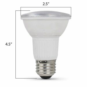 Feit Electric Intellibulb PAR20 E26 (Medium) LED Bulb Bright White 50 Watt Equivalence - Image 4