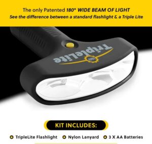 Triplelite 180 Degree Mini 259 lm Black LED Flashlight AA Battery - Image 2