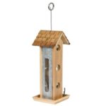 Perky-Pet Brown Wood Tin Jay Wild Bird Feeder - 2 lb Capacity