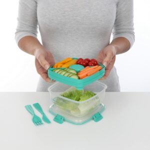 Sistema To Go 37.1 oz Assorted Salad Container - Image 3
