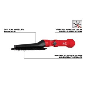 Milwaukee Air-Tip Shop Vac Low Profile Pivoting Wet/Dry Vac Brush - Image 5