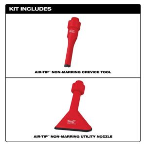 Milwaukee Air-Tip 4.33 L X 9.1 in. W Non Marring Utility Vacuum Nozzle 2 pc - Image 4