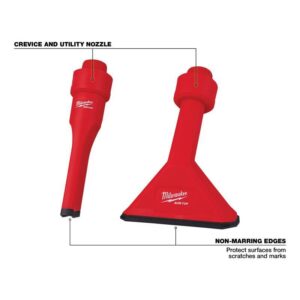 Milwaukee Air-Tip 4.33 L X 9.1 in. W Non Marring Utility Vacuum Nozzle 2 pc - Image 3