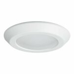 HALO BLD6089SWHR BLD 6 in. White Integrated Recessed Ceiling Light Trim at Selectable CCT (2700K-5000K), Title 20 Compliant LED Direct Mount, 6"