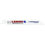 LENOX Tools General Purpose Reciprocating Saw Blade with Power Blast Technology, Bi-Metal, 6-inch, 10/14 TPI, 2/PK
