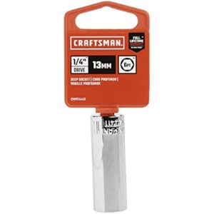 Craftsman 13 mm X 1/4 in. drive Metric 6 Point Deep Deep Socket - Image 2