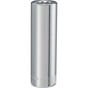 Craftsman 18 mm X 1/2 in. drive Metric 12 Point Deep Deep Socket