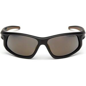 Carhartt Ironside Safety Glasses, Retail Clamshell Packaging, Black/Tan Frame, Antique Mirror Anti-Fog Lens - Image 2