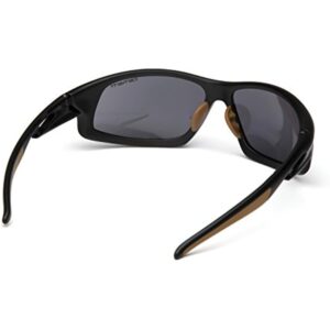 Carhartt Ironside Safety Glasses, Retail Clamshell Packaging, Black/Tan Frame, Antique Mirror Anti-Fog Lens - Image 4