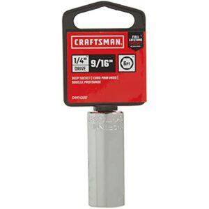 Craftsman 9/16 in. X 1/4 in. drive SAE 6 Point Deep Deep Socket - Image 2