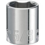 Craftsman 5/8 in. X 3/8 in. drive SAE 6 Point Standard Shallow Socket