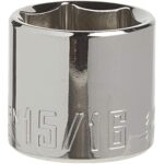CRAFTSMAN Shallow Socket, SAE, 3/8-Inch Drive, 15/16-Inch, 6-Point (CMMT43020)