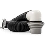 Camco RV Sewer Kit | Features Pre-Attached Fittings, a 10-Foot Sewer Hose, Translucent Sewer Elbow with 4-in-1 Adapter, and More (39551)