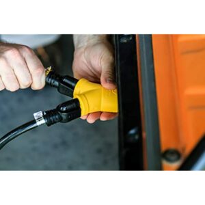 Camco PowerGrip Heavy Duty 3-Prong Generator Adapter (30M/2 x 15F) - Durable Construction for Safe and Simple Use - (55433) , Yellow - Image 11