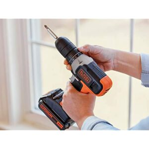 BLACK+DECKER 20V MAX* Cordless Drill, Cordless (BCD702C1) - Image 8