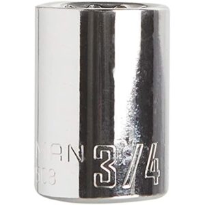 CRAFTSMAN Shallow Socket, SAE, 1/2-Inch Drive, 3/4-Inch, 12-Point (CMMT47508)