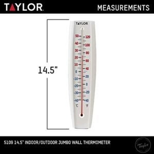 Taylor Jumbo Size Tube Thermometer Plastic White 14.75 in. 5109 - Image 2