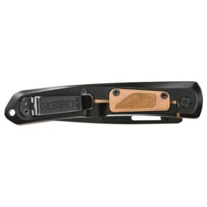 Gerber Gear Affinity Folding Pocket Knife Plain Edge D2 3.6 Inch Blade, Copper - Image 3