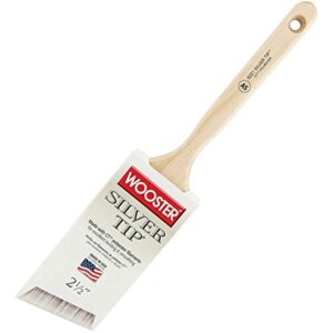 Wooster Brush 5221 2.5 inch Silver Tip Angle Sash Paintbrush, Pack of 6 - Image 2