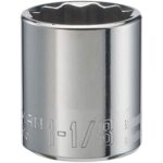 CRAFTSMAN Shallow Socket, SAE, 1/2-Inch Drive, 1-1/8-Inch, 12-Point (CMMT47516)