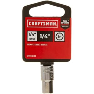 Craftsman 1/4 in. X 1/4 in. drive SAE 6 Point Standard Shallow Socket - Image 2
