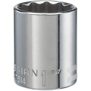 CRAFTSMAN Shallow Socket, SAE, 1/2-Inch Drive, 1-Inch, 12-Point (CMMT47514)
