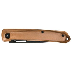 Gerber Gear Affinity Folding Pocket Knife Plain Edge D2 3.6 Inch Blade, Copper - Image 2