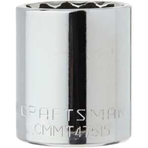 CRAFTSMAN Shallow Socket, SAE, 1/2-Inch Drive, 1-1/16-Inch, 12-Point (CMMT47515)