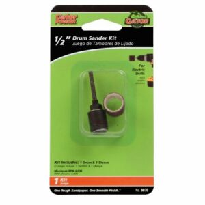 Gator 0.5 in. D X 1/2 in. L Aluminum Oxide Drum Sander Kit 50 Grit Coarse