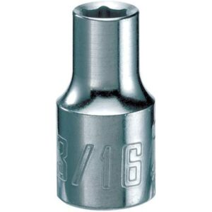 Craftsman 3/16 in. X 1/4 in. drive SAE 6 Point Standard Shallow Socket