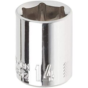 CRAFTSMAN Shallow Socket, Metric, 1/4-Inch Drive, 14mm, 6-Point (CMMT43512)