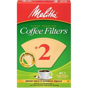 Melitta #2 Cone Coffee Filters, Natural Brown, 40 Count - Image 4