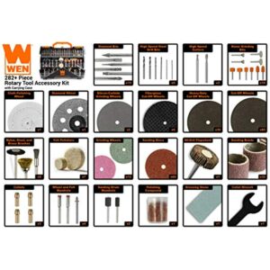 WEN 230282A 282-Piece Rotary Tool Accessory Kit with Carrying Case - Image 3