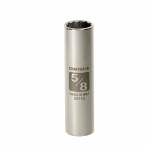 Craftsman 5/8 in. Easy-to-Read Socket, 12 pt. Deep STD, 1/2 in. drive 50760