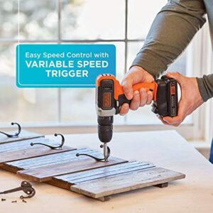 BLACK+DECKER 20V MAX* Cordless Drill, Cordless (BCD702C1) - Image 3
