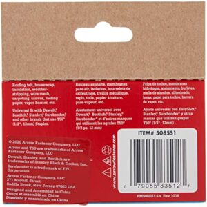 Arrow T50 3/8 in. W X 1/2 in. L 18 Ga. Flat Crown Heavy Duty Staples 1000 pk - Image 6
