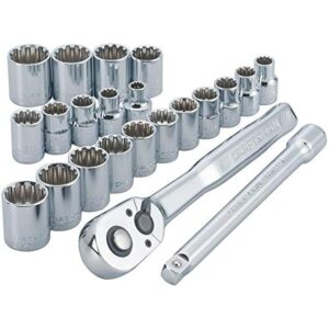 CRAFTSMAN Socket Set, Universal, 3/8-Inch Drive, 19-Piece (CMMT12016)