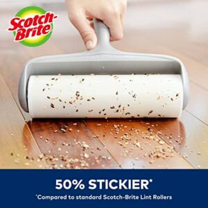 Scotch-Brite 50% Stickier Large Surface Lint Roller, Works Great On Pet Hair, 60 Sheets - Image 3