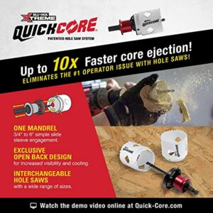 Blu-Mol Xtreme QuickCore 4 in. Bi-Metal Hole Saw 1 pc E0100220 - Image 3
