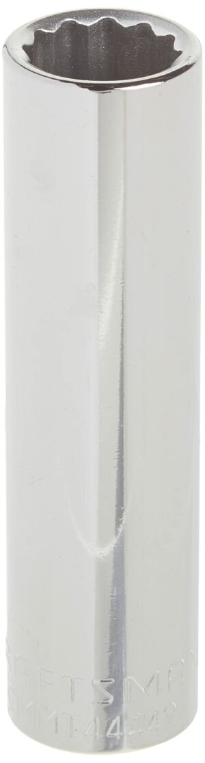 CRAFTSMAN Deep Socket, Metric, 1/2-Inch Drive, 15mm, 12-Point (CMMT44442)