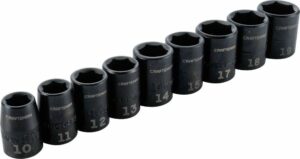 Craftsman 3/8 in. drive Metric 6 Point Impact Socket Set 9 pc