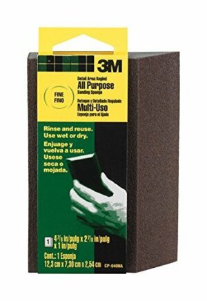 3M 4-7/8 in. L X 2-7/8 in. W X 1 in. 120 Grit Fine Single Angle Sanding Sponge