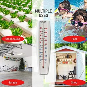 Taylor Jumbo Size Tube Thermometer Plastic White 14.75 in. 5109 - Image 4