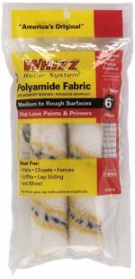 Whizz Polyamide Fabric 6 in. W X 1/2 in. Mini Paint Roller Cover 2 pk
