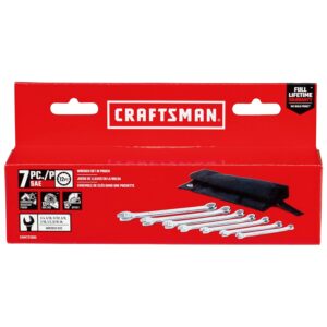 Craftsman SAE Wrench Set, 7-Piece, Includes Tool Pouch (CMMT21085) - Image 5