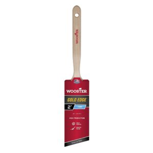 Wooster 5231-2 Series 5231 2" Edge Angle Brush, 2 Inch, White,Gold