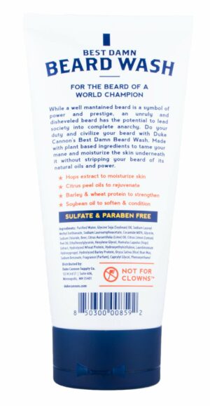 Duke Cannon Supply Co. Best Beard Wash, 6oz / Made with Natural and Organic Ingredients - Image 2