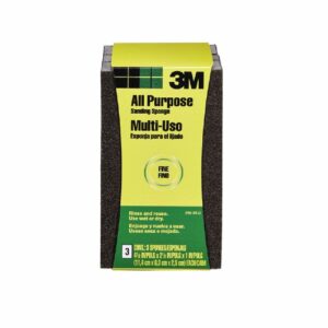 3M 4-1/2 in. L X 2-1/2 in. W X 1 in. 120 Grit Fine Block Sanding Sponge